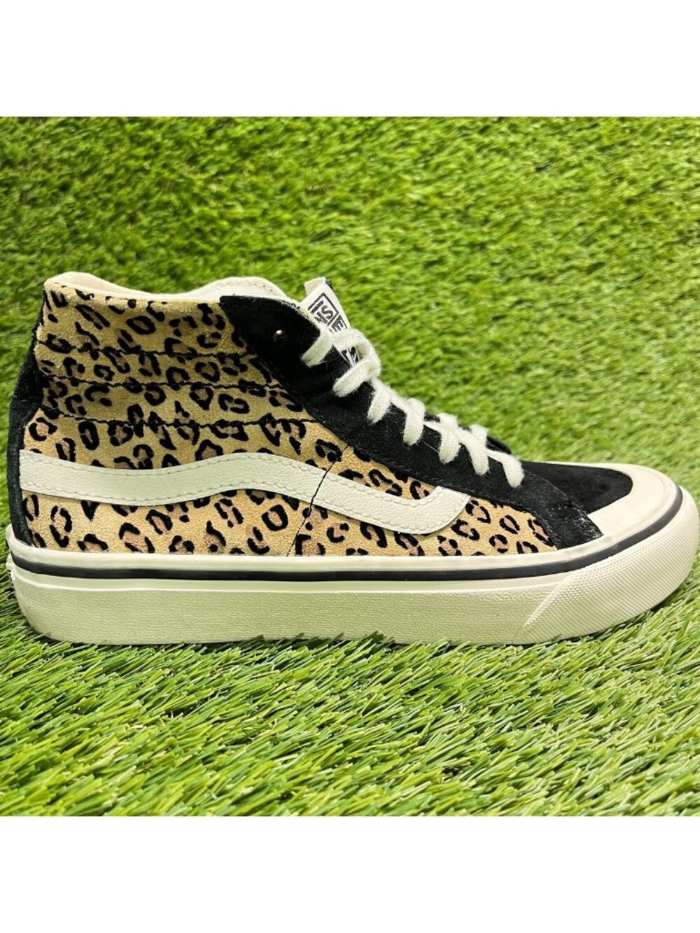 Vans Sk8 High 138 Decon SF Womens Size 7.5 Black White Athletic Shoes Sneakers